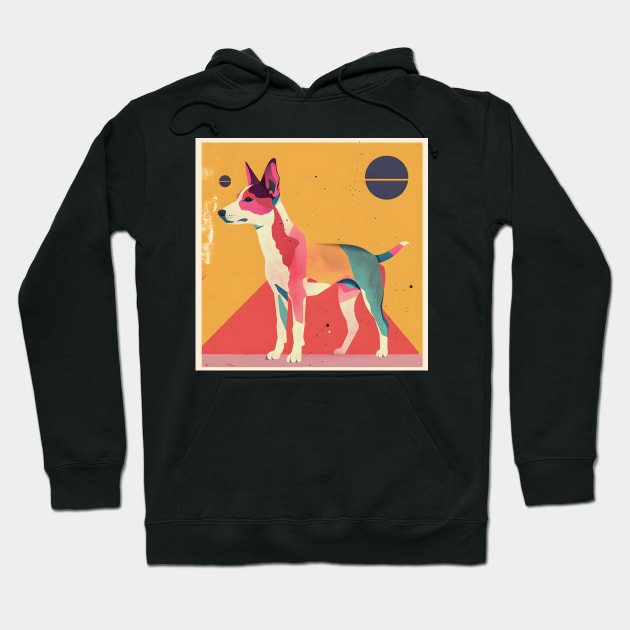 Basenji in 70's Hoodie by NatashaCuteShop